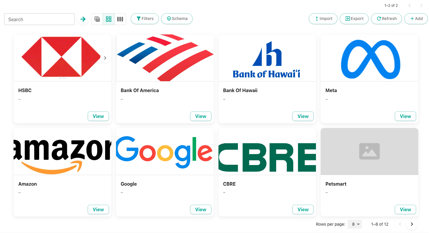 vermadev content grid view